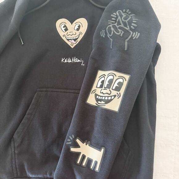 Keith Haring X Shoe Palace Hoodie Sweatshirt Size SMALL‎ Pullover - Picture 6 of 10